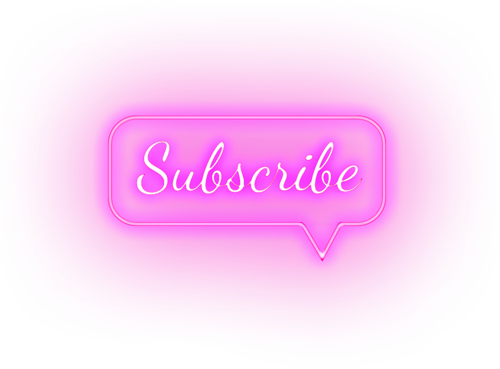 Neon Subscribe Bubble