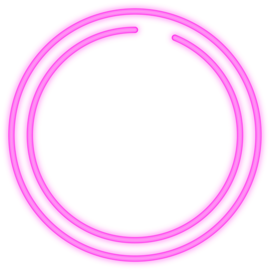 Pink Circle Neon Frame